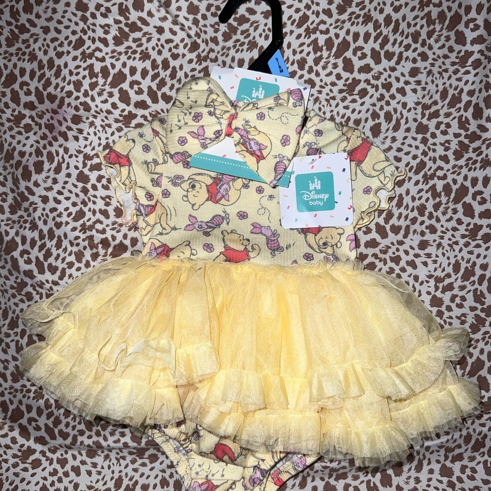 Disney Baby Winnie the Pooh Onesie & Headband